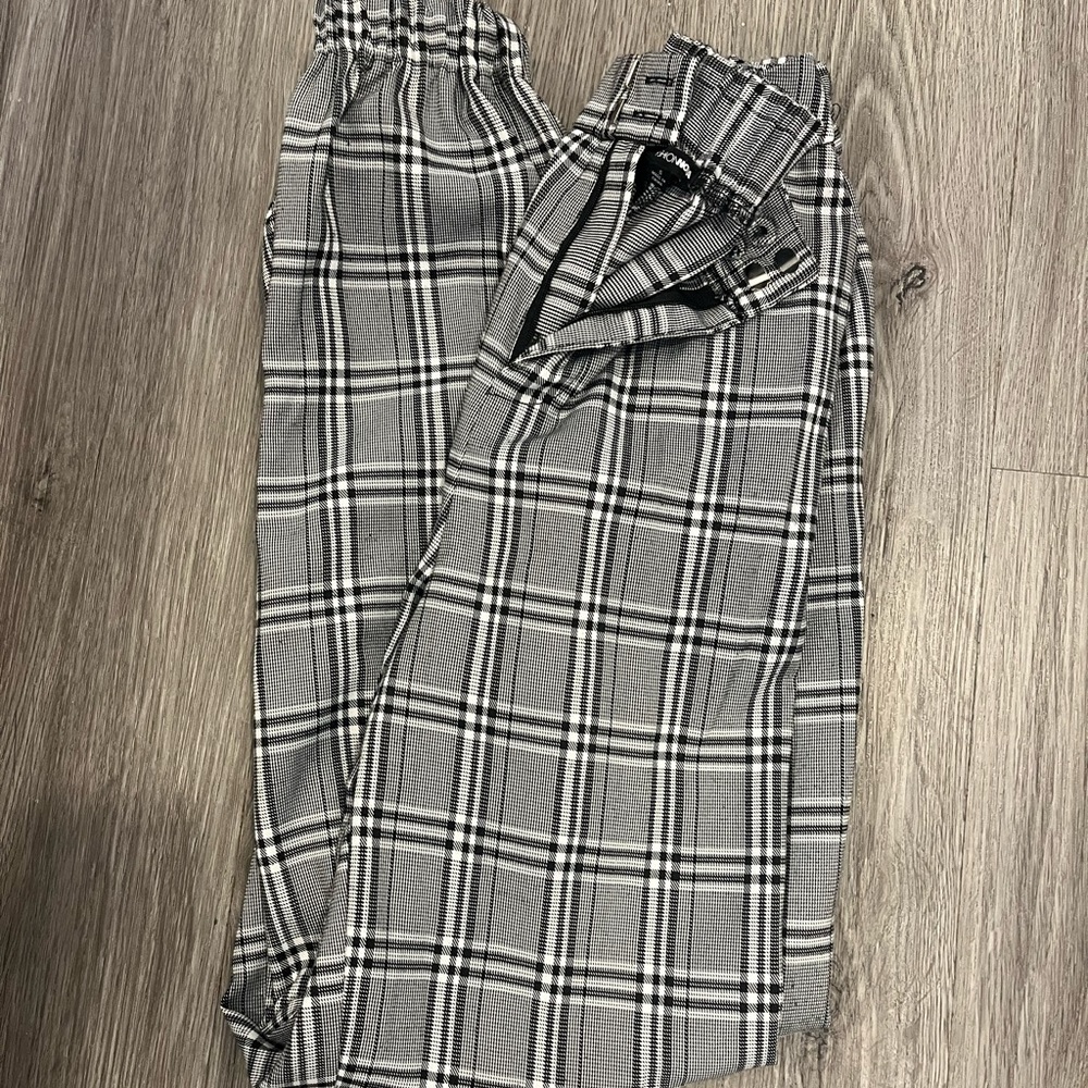 Plaid business pants
